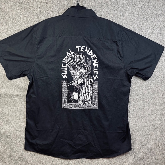 Dixxon WorkForce Suicidal Tendencies D-Force Black Short Sleeve Shirt Mens Sz 3X - Picture 2 of 9